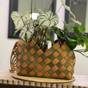 🌿Boho Woven Basket/Planter🌿